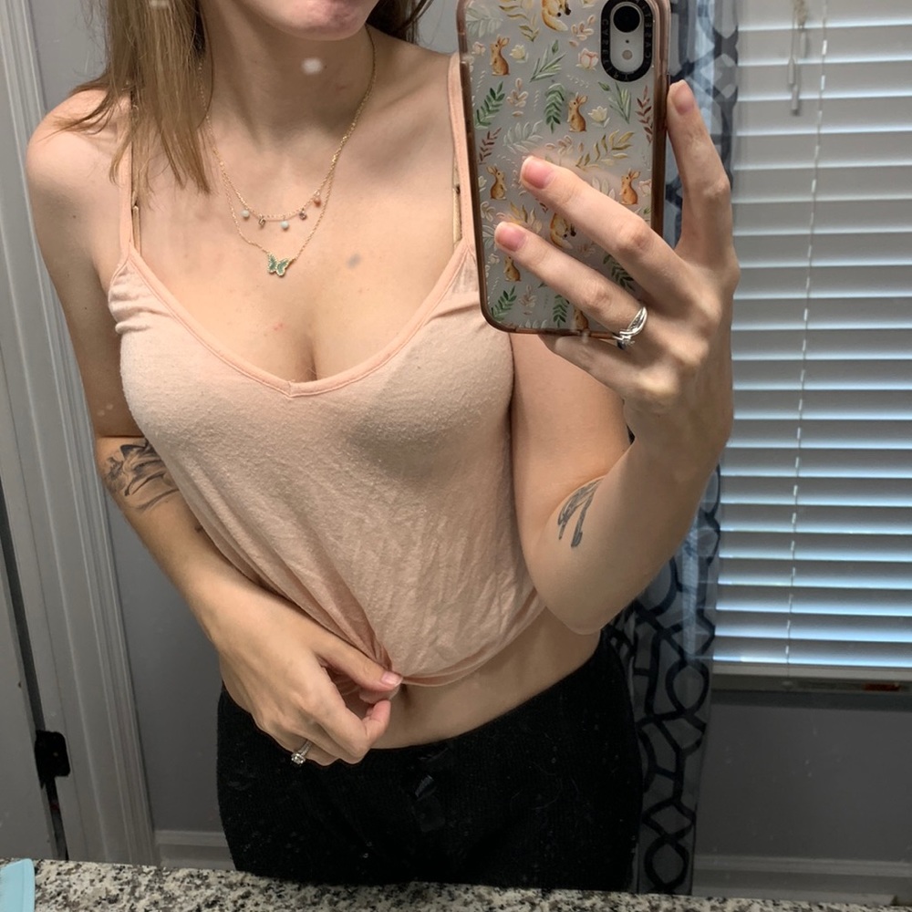 Baby pink tank top